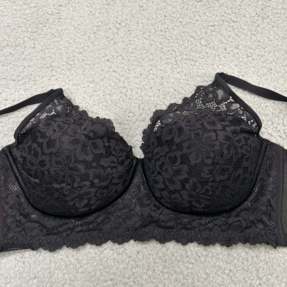 Maidenform Bra 38D Bralette DM1188 Lightly Lined Convertible Lace Bralette